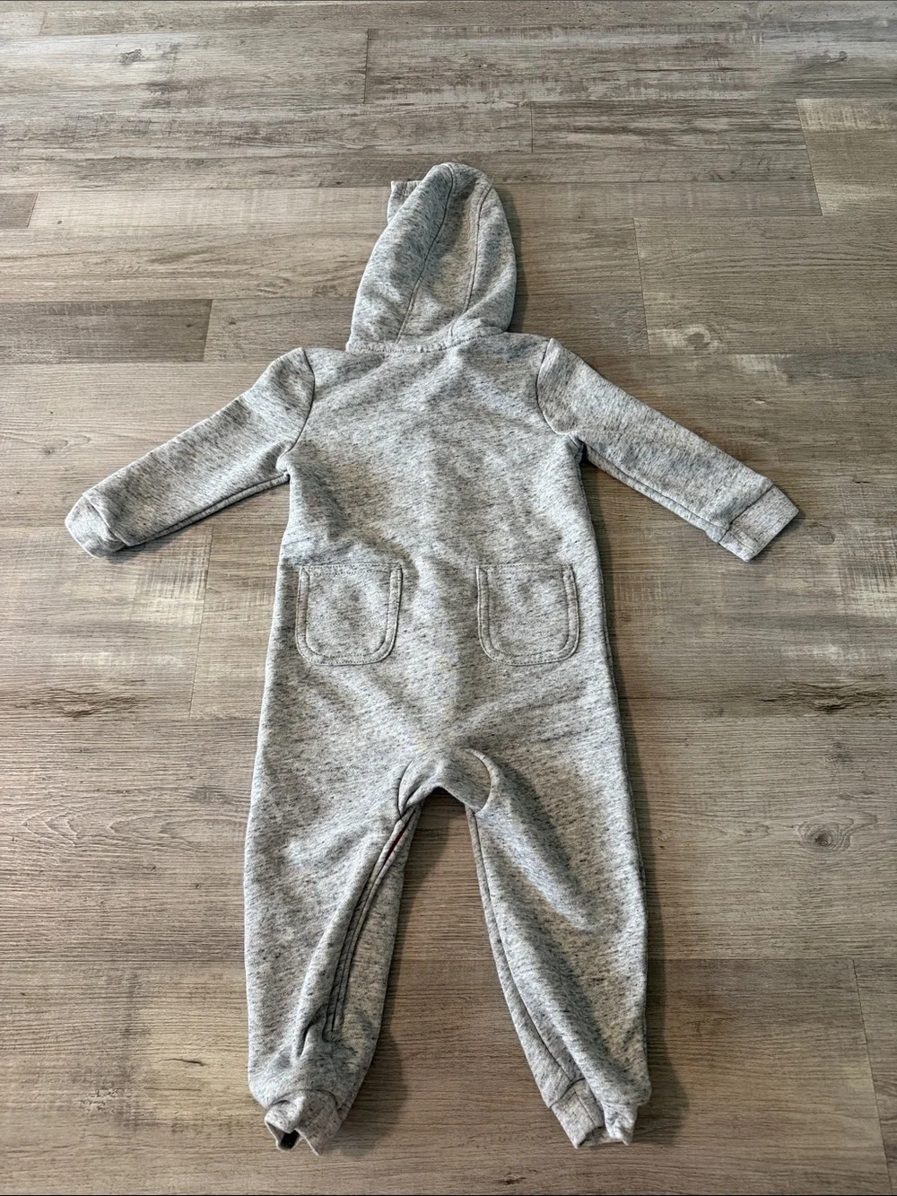 Carhartt Kids Heather Gray Hooded One-Piece